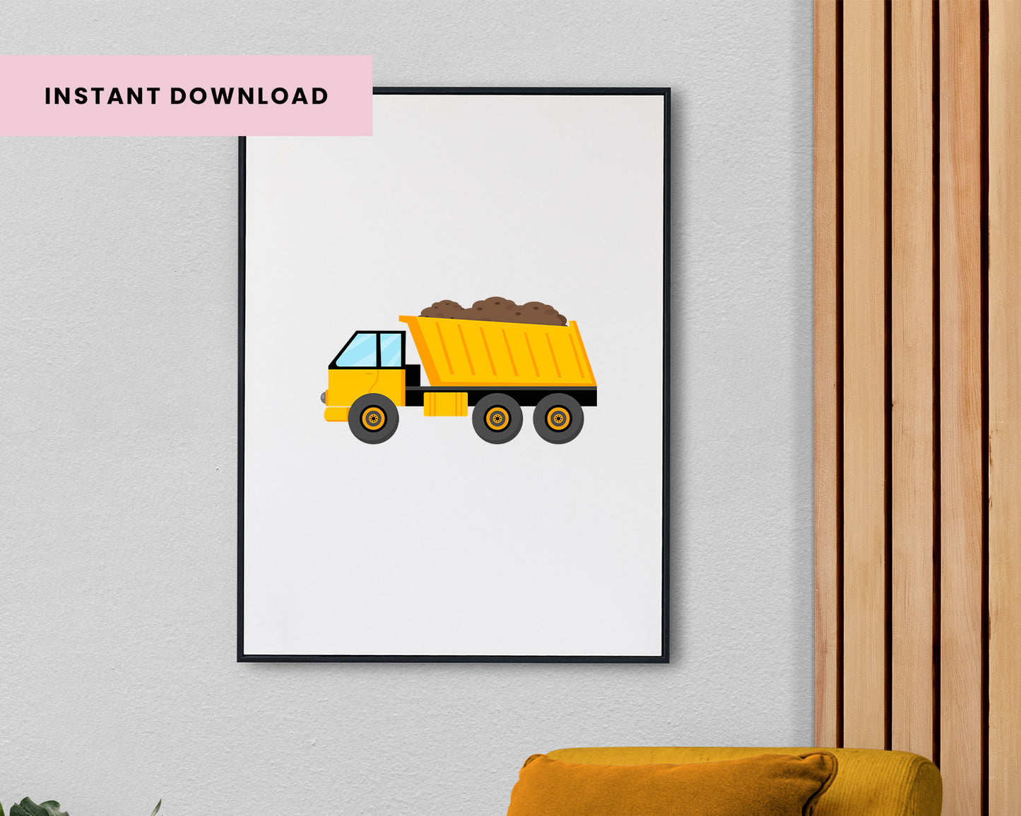 10 Construction Trucks Clipart Bundle, Construction Vehicles, Bulldozer, Cement Truck, Excavator, Nursery Digital Prints, Instant Download