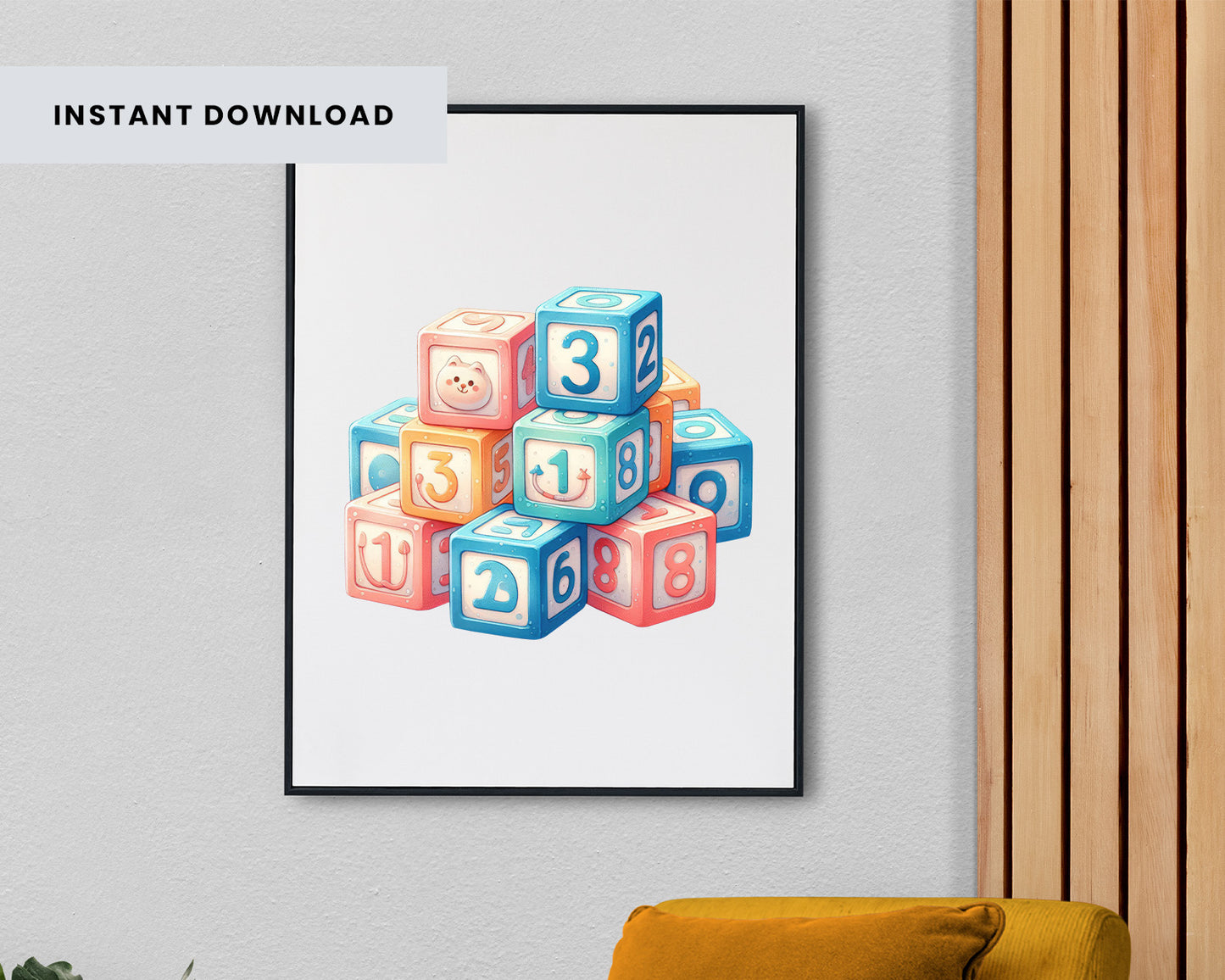 23 Baby Toys Clipart PNG Bundle, Wooden Blocks, Plush Bunny, Nursery Decor, Baby Shower Illustration, Sublimation Design, Instant Download