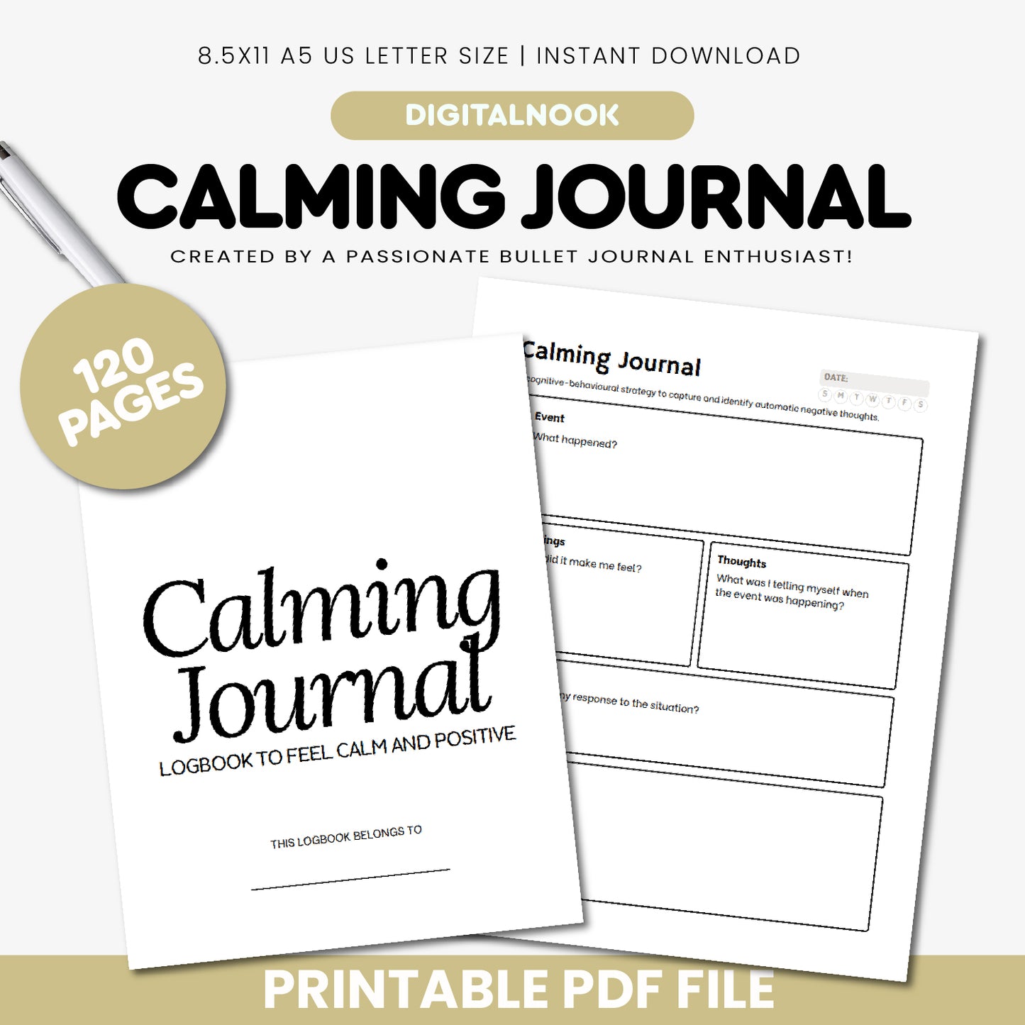 Calming Journal β Find Peace and Relaxation Through Reflection