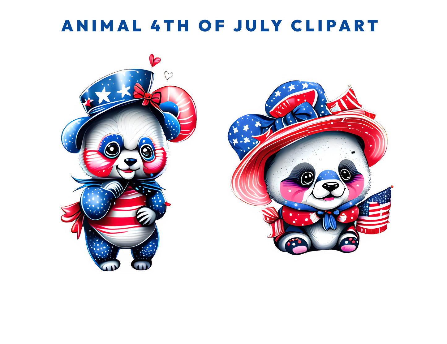 14 Patriotic Dogs 4th of July Watercolor Clipart Bundle, Cute Pet Portrait Animal PNG illustrations, US Flag Instant download Commercial use